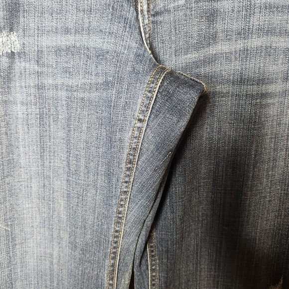 Lands End Womens Fit & Flare Medium Wash Blue Jeans-Size 16/33 - Picture 5 of 14